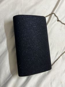 Sparkly Black Clutch Bag