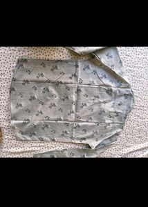Men's Graphic Print Casual Shirt L size