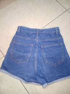 High Waisted Denim Shorts