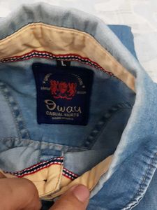 Men's Blue Denim Shirt