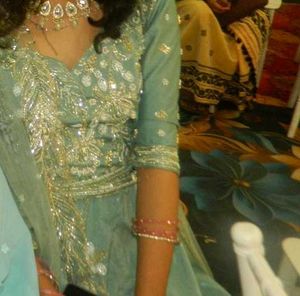 Designer Bridal mint green lehanga choli