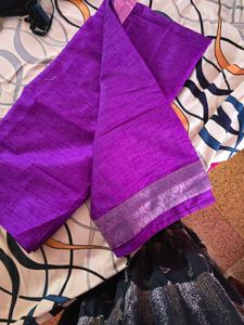 Vibrant Purple thavani dupatta