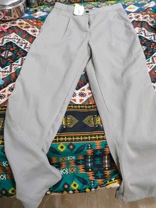 Light Grey Wide Leg Pants