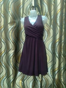 Taurus Purple Satin Dress