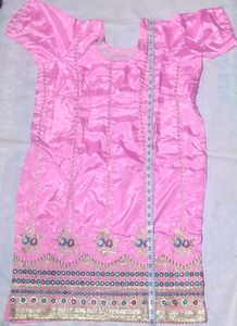 Designer Pink Silk suit