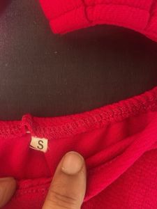 Red Corset Style Top