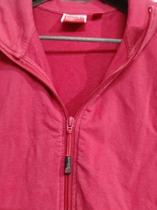 Red Zip-Up Hoodie