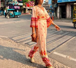 Boho co-ord with Bell Sleeves