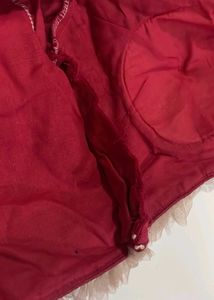 Stunning Red Ruffle Blouse