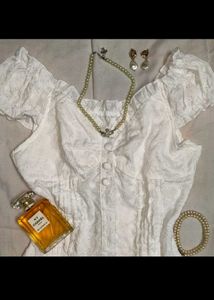 Vintage Coquette embroidered blouse