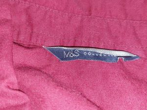 M&amp;S Crimson Formal Shirt