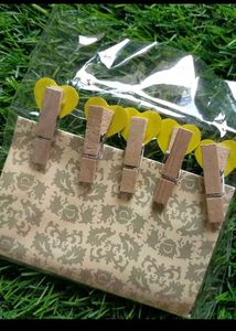 Heart Emoji Pegs pack of 10