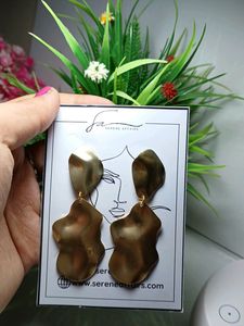Pack Of 2 Pinteresty Golden Earrings