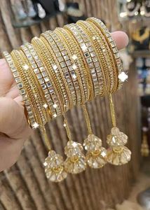 Designer Bangles with Hanging Beads