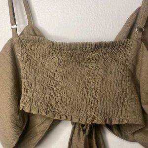 Tie-Front Crop Top