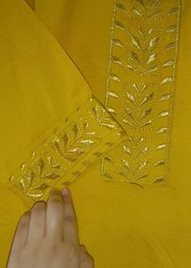 yellow daily wear kurti