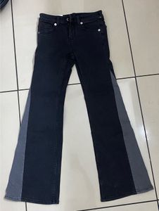 Flare Jeans with Contrast Panels