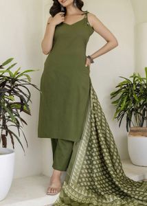 Elegant Olive Green Kurta Set