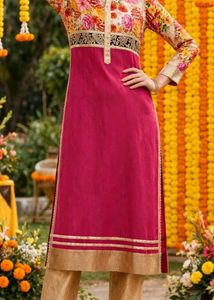 Beautiful Floral Print Kurta Set