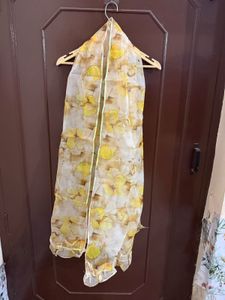 Yellow Organza Festive Lehanga