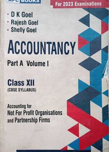 Accountancy Part A Volume I Class XII