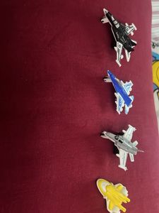 Set of 4 Toy Fighter Jets