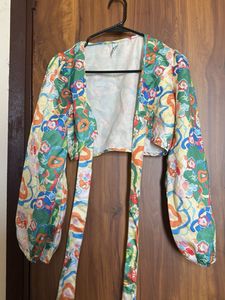 Colorful Printed Cropped Top
