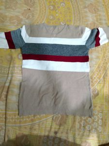 Striped V-Neck Sweater