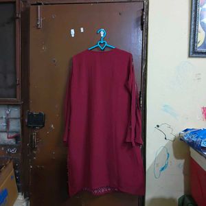 Maroon Kurta sharara Set with Dupatta