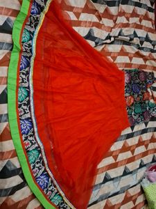 Vibrant Orange Lehenga Choli