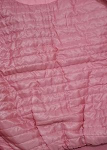 Pink Bomber Jacket with Patches