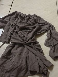 Belted A line dress