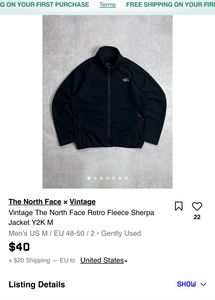 The North Face Vintage Y2K Fleece Sherpa Jacket