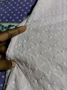 Light Pink Color Chikon Kurti