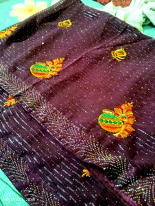 Beautiful Embellished Saree