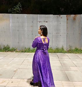 Designer  Long Dress/ Ethenic Gown• Back Tie