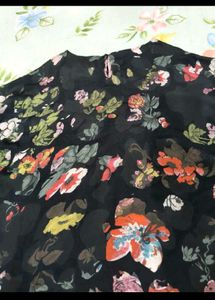 Floral Print Puff Sleeve Dress