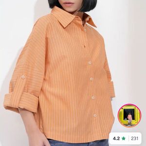 Chic Striped Button-Up Shirt
