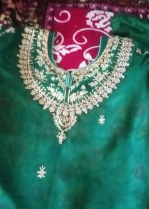 Elegant Green Kurta Set with Embroidery