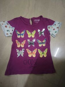 Blue Floral Print Kurta
