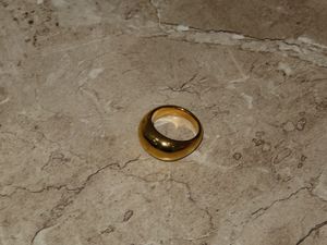 Anti-tarnish Chunky Gold Dome Ring
