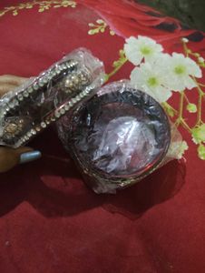 Elegant Purple Stone Bangles set of 2 💗
