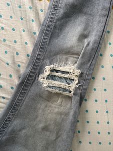 Rookies distressed straight fit jeans