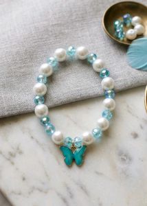 Charming Butterfly Pearl Bracelet