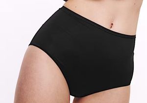 Black High-Waisted Underwear - Pack of 4