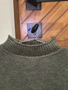 Olive Green Turtleneck Sweater