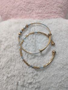 Elegant Gold &amp; Silver Tone Bracelets stack  ✨