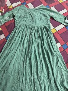 Green Embroidered Dress