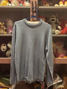 Blue Long Sleeve Pullover Sweater (Oversized)
