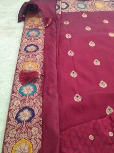 Elegant Pink Silk Saree with Blouse